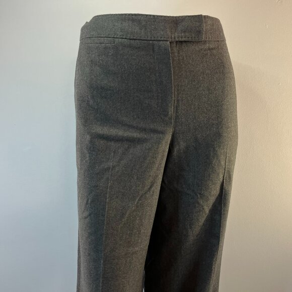 Talbots Women's Grey Wool Wide Leg Dress Pant - Size 12 - NWT $128 - Picture 3 of 5